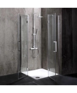 BOX DOCCIA "STELLA" ALLUMINIO CROMATO, 80X80X190 CM